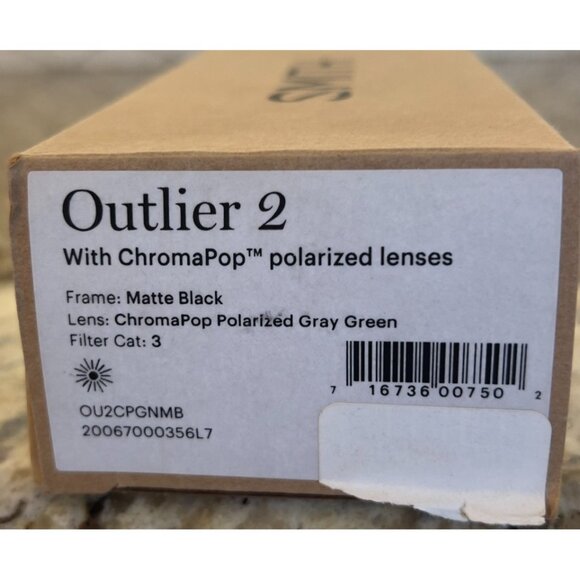 Smith Outlier 2 Sunglasses-Matte Black / Chromapop Polarized Gray Green Lens - Picture 8 of 11